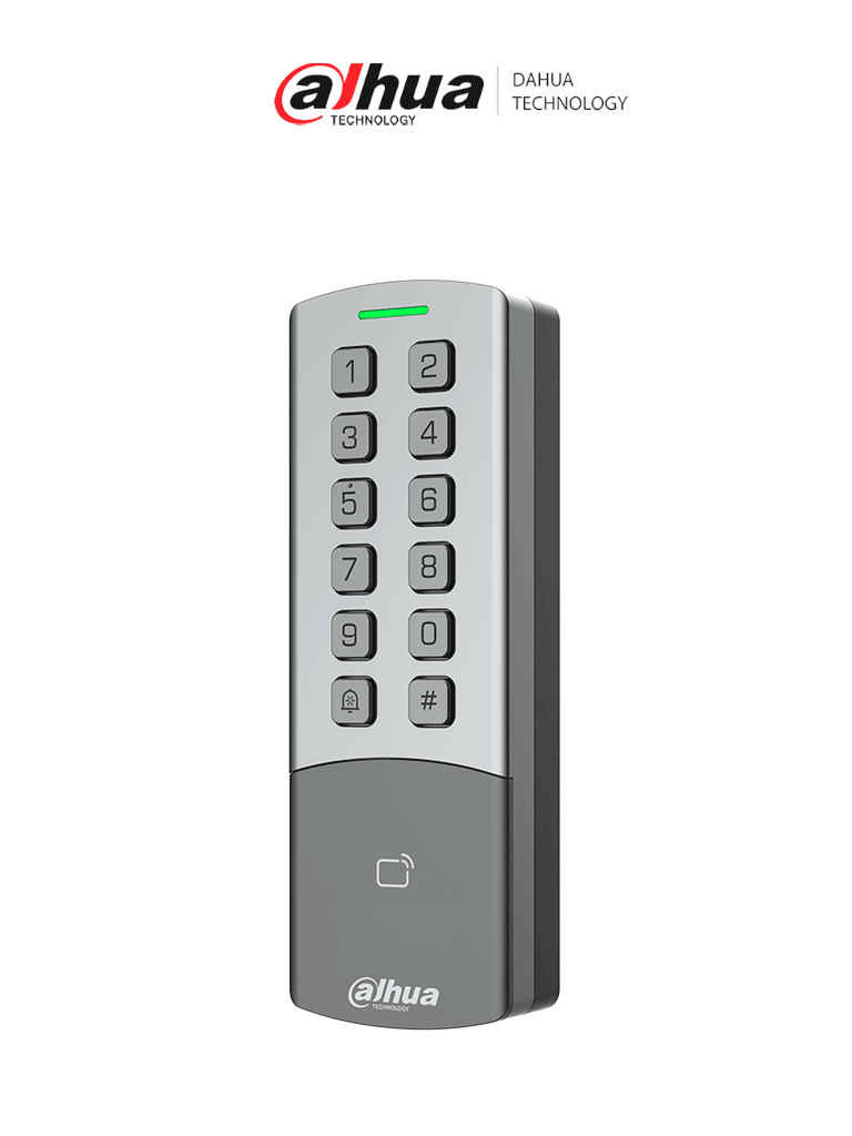 DAHUA DHI-ASI1201M-MEW Control de acceso Standalone antivandálico / IP65 & IK08 / 10,000 usuarios / 10,000 tarjetas / 10,000 contraseñas / 10,000 eventos / Soporta lectura de tarjetas IC & ID/ WiFi / Compatibilidad: SmartPss lite, DSS PRO & DMSS
