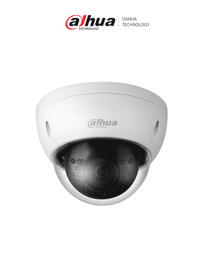 DAHUA DH-IPC-HDBW1230EN-0280B-S5- Cámara IP Domo Antivandalica de 2 Megapixeles/ Lente de 2.8 mm/ 104 Grados de Apertura/ Metalica/ IR de 30 Mts/ IP67/ IK10/ PoE/ DWDR/ #IMD#VolDH