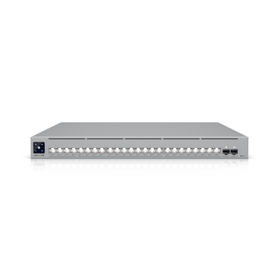 Switch PoE+++ USW-Pro-XG-24-PoE / 24 Puertos / 460 Gbps Capacidad de Switching / 720W PoE Total / Montaje en Rack 1U / Ethernet / SFP28 / Cumple con NDAA
