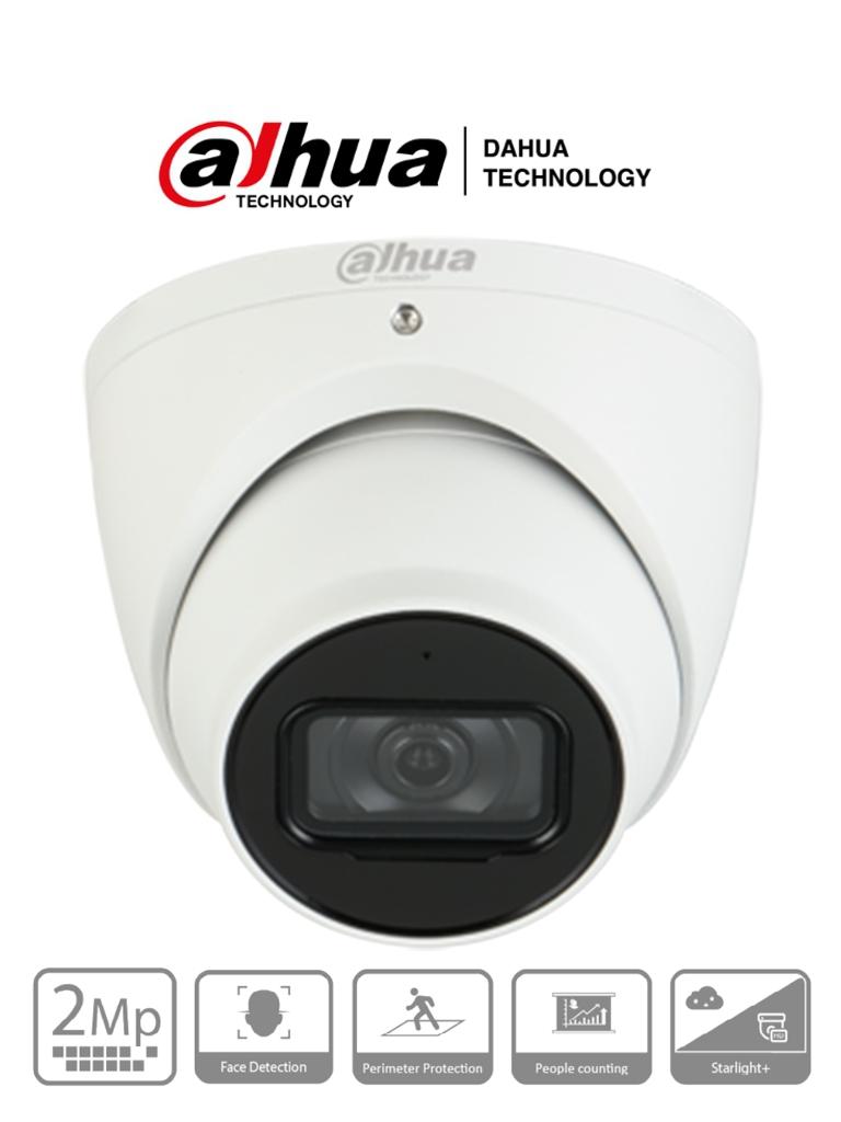 DAHUA IPC-HDW5241TMN-ASE-0280B - Cámara IP Domo Resolución de 2 MP/ Lente 2.8 mm/ ∢ 106°/ IR 50 mts/ IA WizMind/ Detección Facial/ Protección Perimetral/ Conteo de Personas/ Starlight/ PoE/ WDR/ H.265/ IP67/ Micrófono/ 