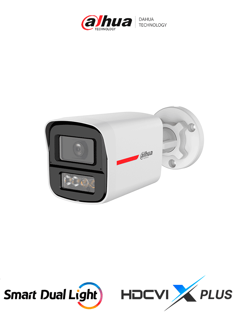 DAHUA DH-HAC-HFW1249XN-A-PRO - Cámara Bullet HDCVI 2MP 1080P WizColor/ Video 24 Horas a Color/ Corrección de Distorsión de Imagen mediante IA/ Iluminador Inteligente/ Hasta 50m de Dist de Ilumin/ Doble Mic Incorp/ Campo de Visión de Hasta 101°