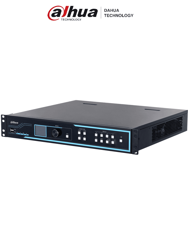 DAHUA DHI-NVD1605DU-4I-8K-2U2H  Decodificador de vídeo IP Ultra HD (8k)/ 16 salidas HDMI/H265+/ H265/ H264/ MJPEG/ HDMI /DVI-I/ Soporta 1/4/6/8/9/16/25/36 y división libre/ RS232, RS485/  Control de pantallas de empalme para zoom/fusión/desplazamiento