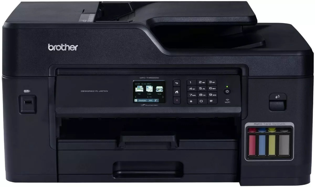 MULTIFUNCIONAL TINTA CONTINUA BROTHER INALAMBRICO WIFI ESCANER 1YR MFCT4500DW
