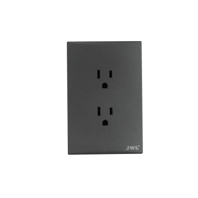 Placa con 2 Toma  Corriente Duplex 2P Y T 10 - 15 A 127 V 60 Hz