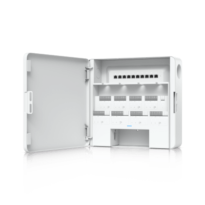Enterprise Access Hub/Concentrador de Acceso Empresarial con Control de Entrada y Salida de hasta 8 Puertas y Soporte de Respaldo de Batería