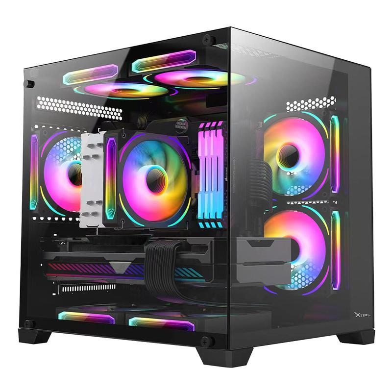 GABINETE XZEAL PANZER II CUBO M-ATX/ITX ARGB NEGRO (XZGAMC2B)