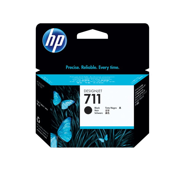 CARTUCHO HP 711 DESIGNJET DE 80 ML NEGRO CZ133A