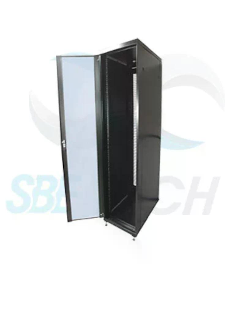 SBE TECH SBE-GNL42URP6001.2PC - Gabinete de piso en acero de alta resistencia con pintura electrostática y paneles laterales desmontables. Medidas: 2050x600x1200 mm