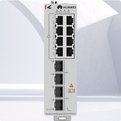 Switch PoE Industrial eKit / 8 Puertos Gigabit / 2 SFP / 2 SFP+ / Montaje en Riel DIN / Fuente Redundante: 47 a 58 VCD / Libre de licenciamiento / Gestión gratuita desde la Nube