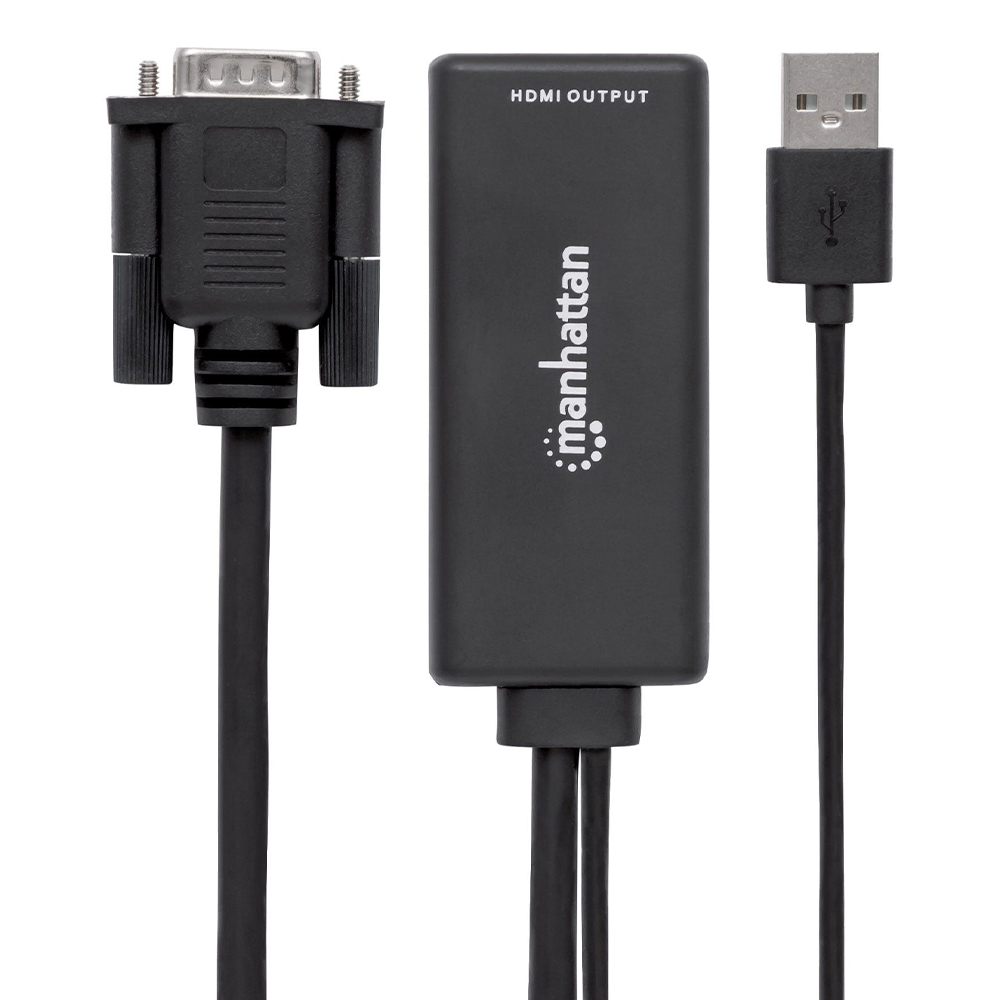 CONVERTIDOR MANHATTAN VIDEO VGA+AUDIO USB A HDMI 152426