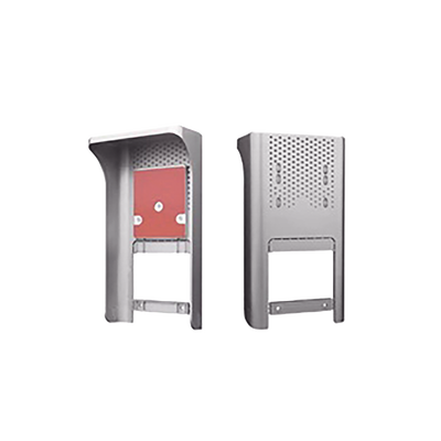 Cubierta o Housing Color Gris Para dispositivos de Control de Acceso / Medidas 250 x 133 x 80 mm /Compatible con Teclados, Videoporteros, Biométricos, Etc.