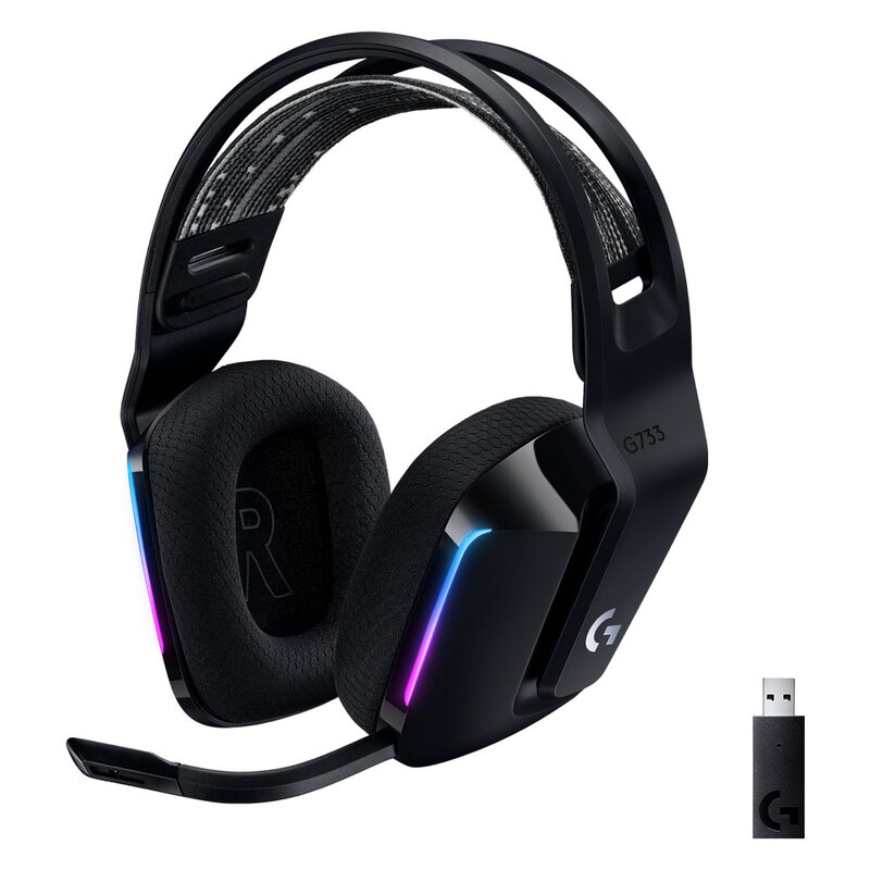 DIADEMA LOGITECH G733 LIGHTSPEED RGB USB PC MC PS4 BLACK (981-000863)