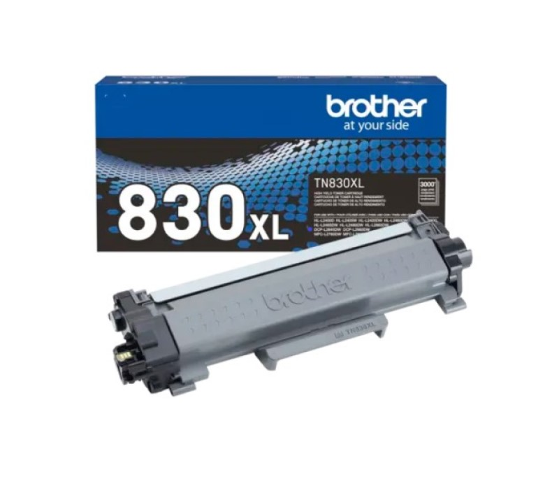 CARTUCHO TONER BROTHER ALTO RENDI NEGRO HASTA 3000 PAG (TN830XL)