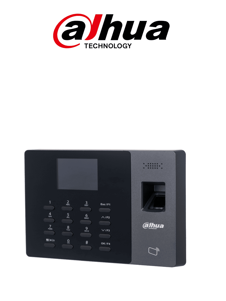 DAHUA DHI-ASA2212GL-D Control de asistencia Stand Alone con tarjeta, contraseña y huellas / Batería incluída 3 horas / 3,000 tarjetas ID /  3,000 usuarios / 3,000 huellas / 100,000 Registros / conexión TCP/IP / Registro  P2P y DHCP