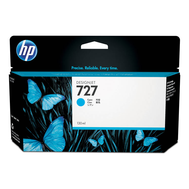 CARTUCHO DE TINTA HP 727 CIAN DESINGJET ORIGINAL B3P19A