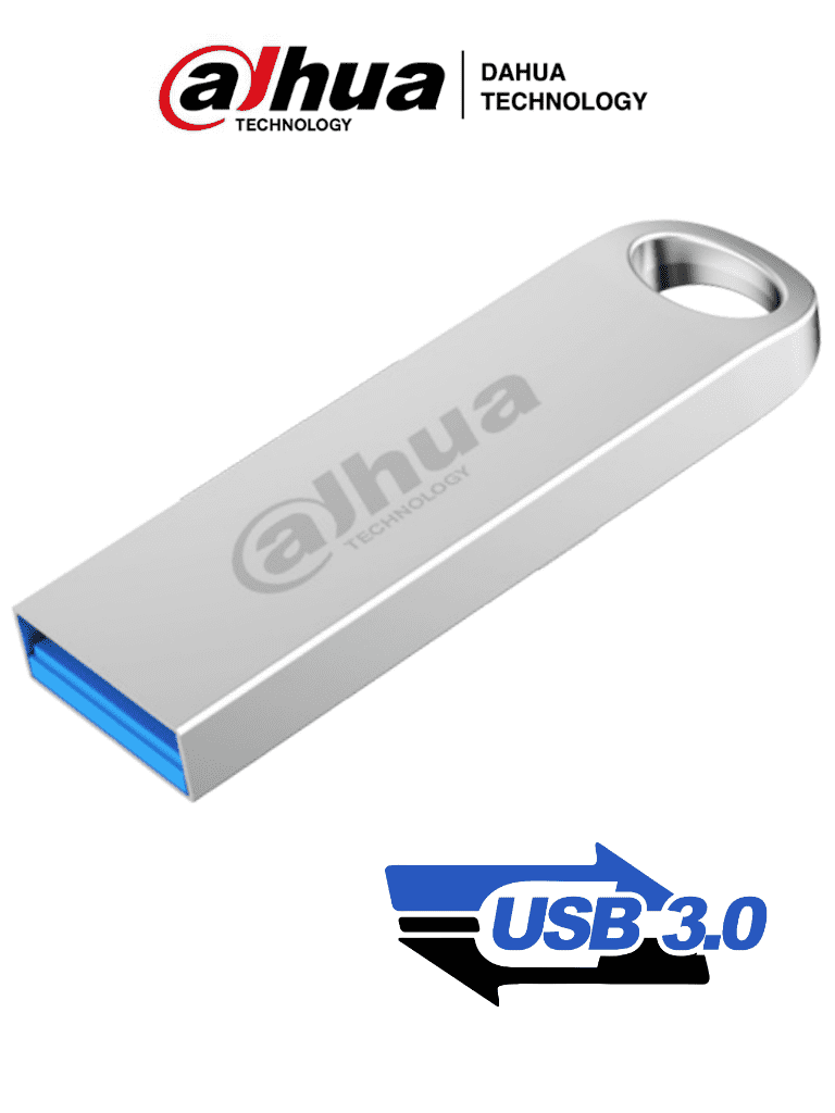 DAHUA USB-U106-30-16GB - Memoria USB de 16 Gb/ USB 3.0/ Lectura y Escritura de Alta Velocidad/  Sistema de Archivos FAT32/ Compatible con Windows, macOS, Linux y Otros Sistemas/ 
