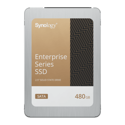SSD SATA de 2,5" Serie Enterprise | 480 GB | Alto Rendimiento Estable | Resistencia Empresarial | Protección de Datos Integral | Análisis de Vida Útil | Compatibilidad con Synology DSM | Garantía de 5 Años
