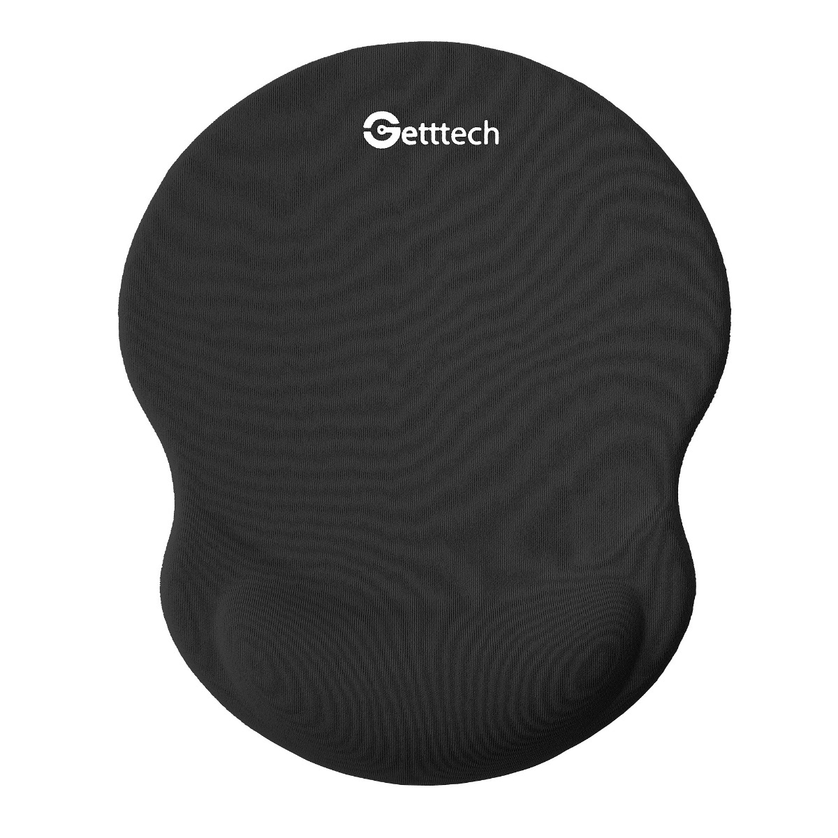MOUSEPAD GETTTECH GGD-STD-01-BK CON REPOSAMUÑECAS, NEGRO