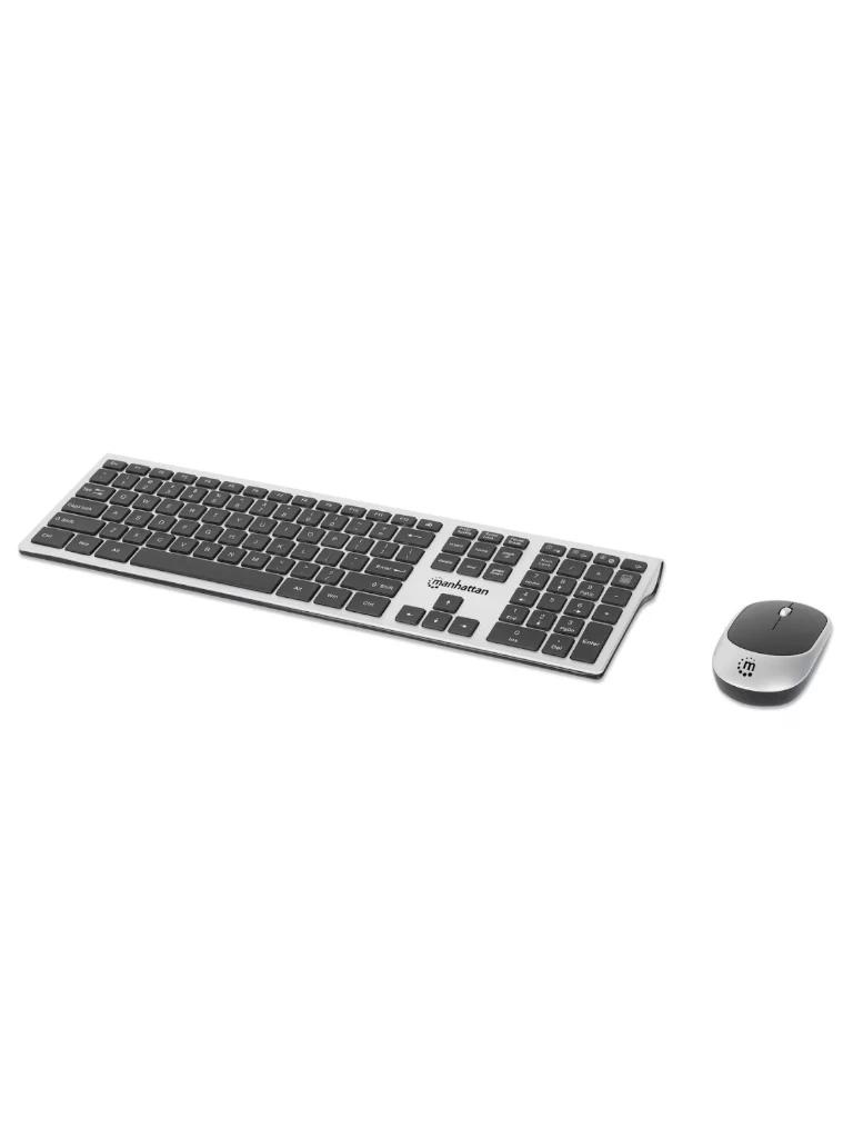 MANHATTAN - 180788 - Kit de teclado y mouse óptico inalámbricos MWK7400
