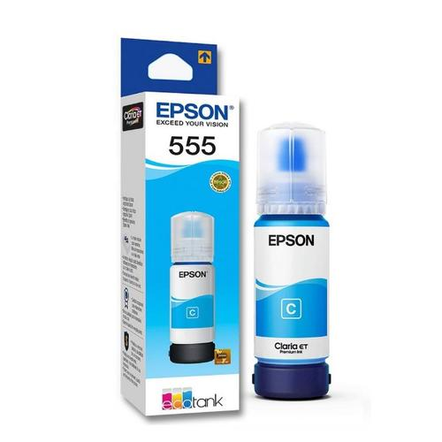 BOTELLA DE TINTA EPSON ECOTANK T555 CYAN FOTOGRAFICO 70ML T555220-AL