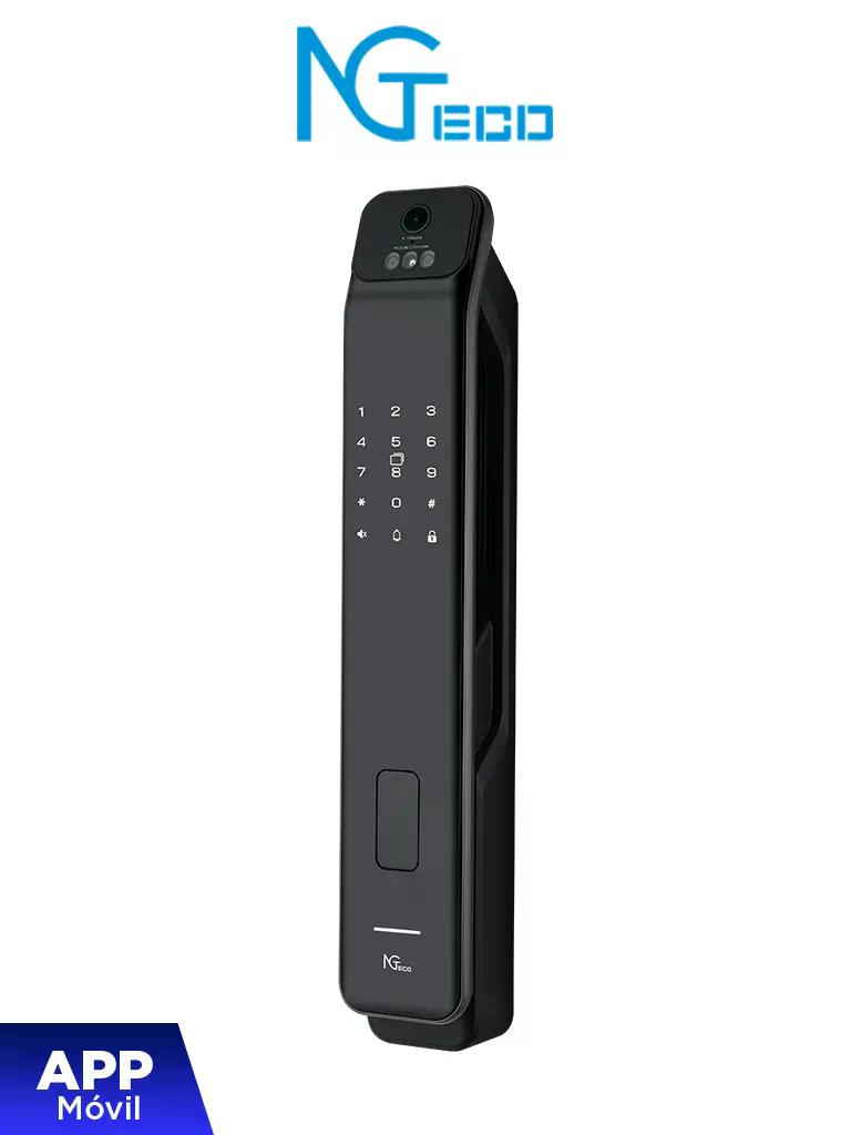 NGTECO SL01-Z350VPN -  Cerradura inteligente facial /  100 huellas / 50 rostros / 50 palmas / 100 tarjetas