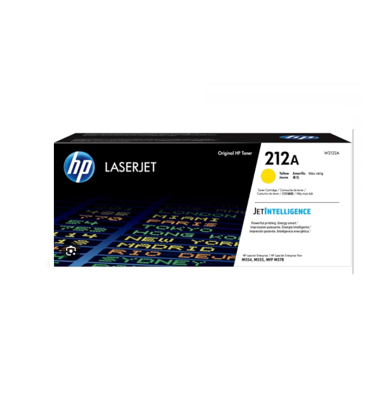 TONER HP 212A AMARILLO 5500 PAGINAS HP LASERJET W2122A