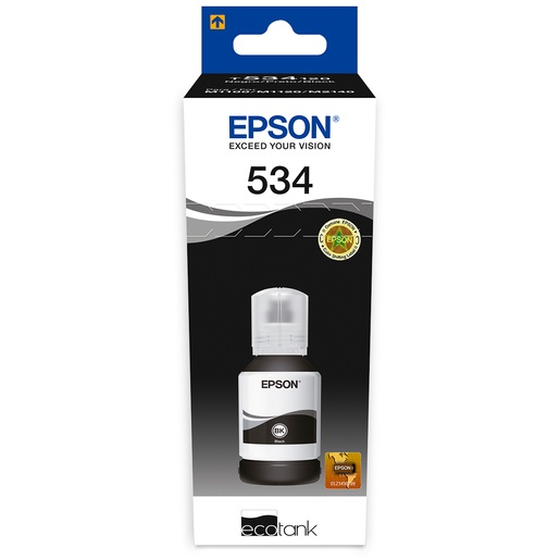 BOTELLA DE TINTA EPSON ECOTANK T534 NEGRO PIGMENTO SERIE M T534120-AL