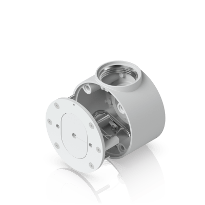 Camera Compact Junction Box – Caja de Conexiones Antimanipulación para Cámaras Compactas Dome y Turret Color Blanco