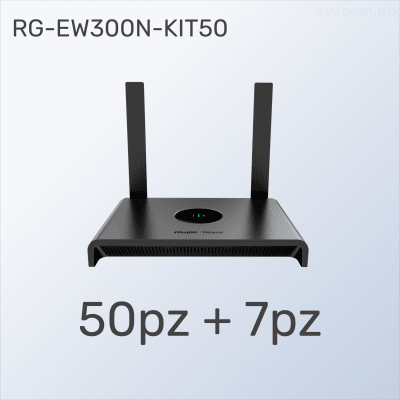 KIT BUEN FIN Router RG-EW300N, 57 Piezas al Precio de 50