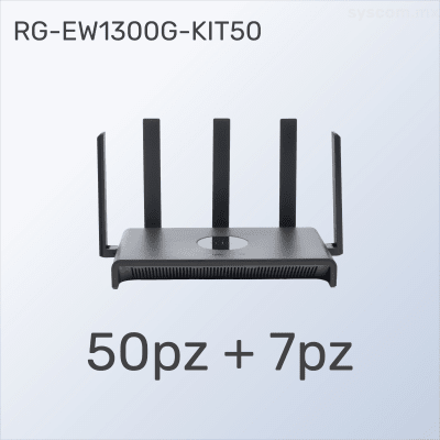 KIT BUEN FIN Router RG-EW1300G, 57 Piezas al Precio de 50