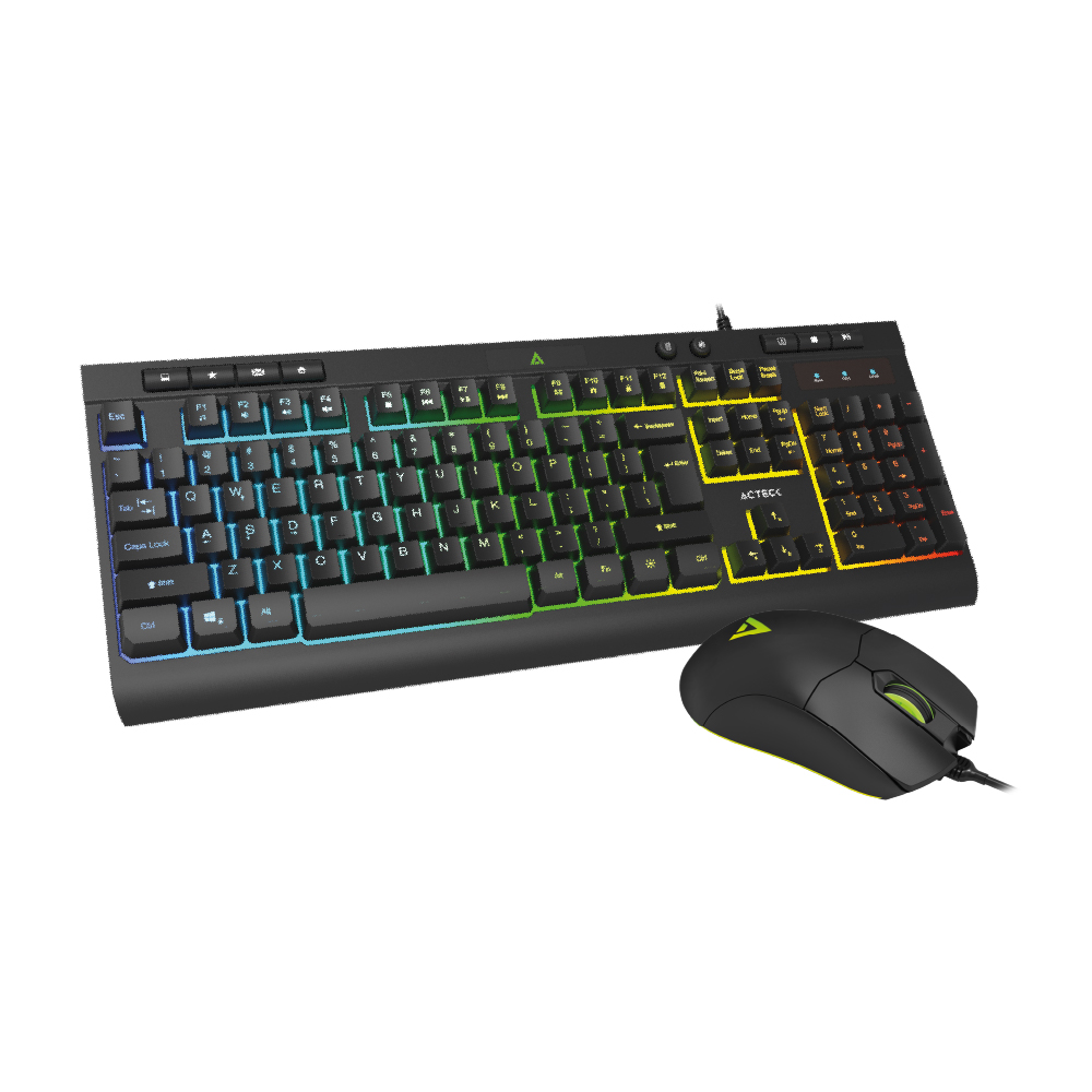 TECLADO ACTECK AUREAN TA477G ALAMBRICO USB/ RGB/ NEG AC-936743