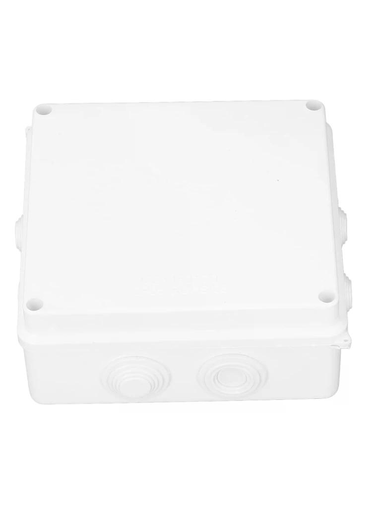 SAXXON PB150 - Caja de conexiones con 8 entradas / PVC libre de halógenos / Compatible con cámaras Bullet / Domo / Dimensiones 150 x 150 x 70 mm (Ancho x Alto x Fondo) / IP55