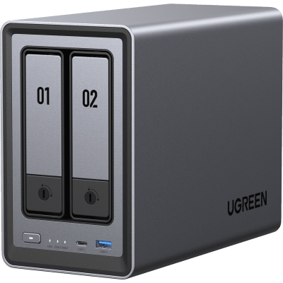 NASync DXP2800 | SO UGOS Pro |  Intel N100 12th Gen Intel® 4 Core™ | 2 Bahías SATA hasta 48TB | 2-Bahias (M.2 NVMe) hasta 16TB | 8GB DDR5 (Exp. a 16GB) | Ethernet 2.5G  | HDMI 4K | 2* USB2.0 | 1*USB 3.2Gen | 1* USB 3.2Gen2 | 1*USB-C 3.2Ge
