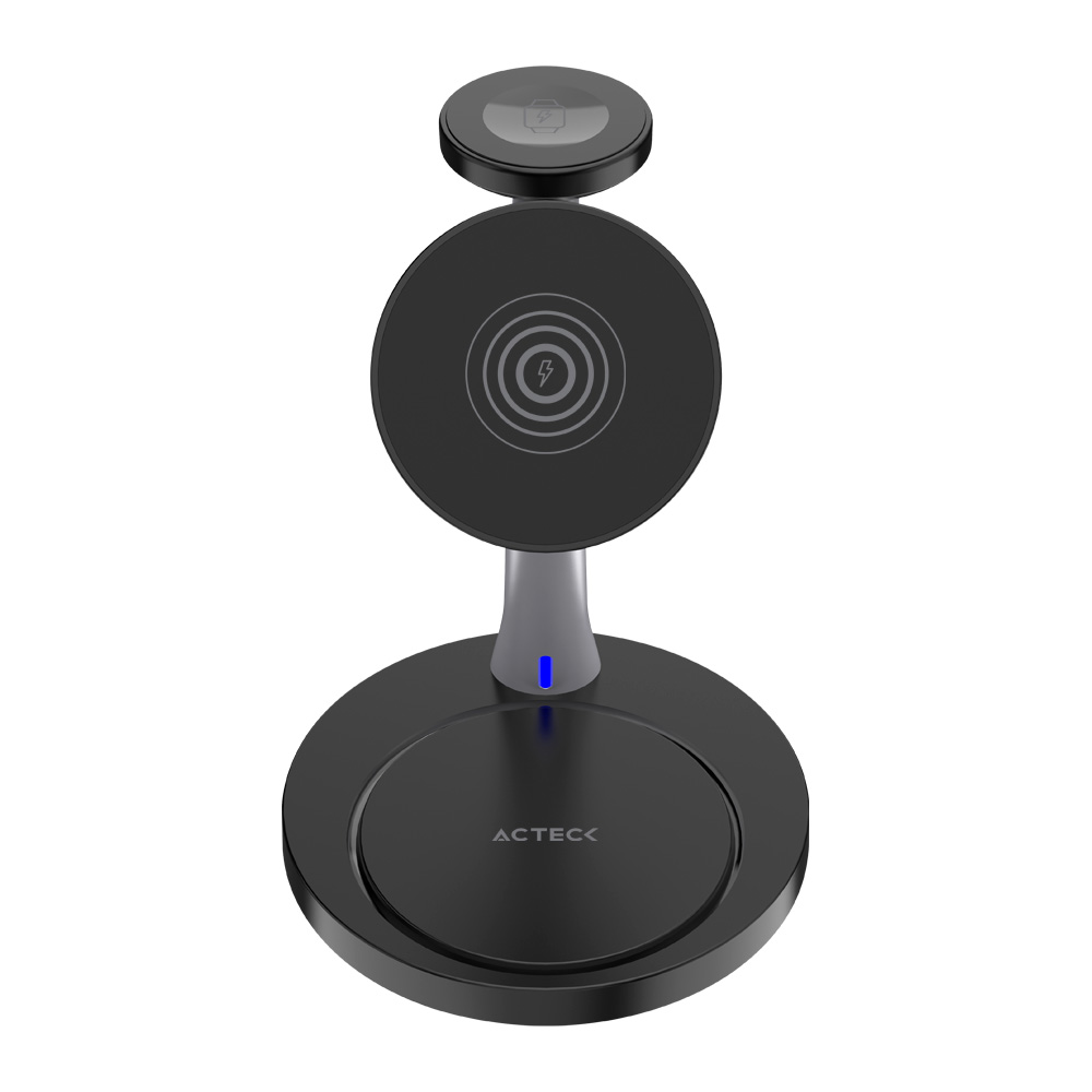 CARGADOR ACTECKCI740 INALAMBRICO IPHONE I-WATCH AIRPODS NEGRO AC-937139