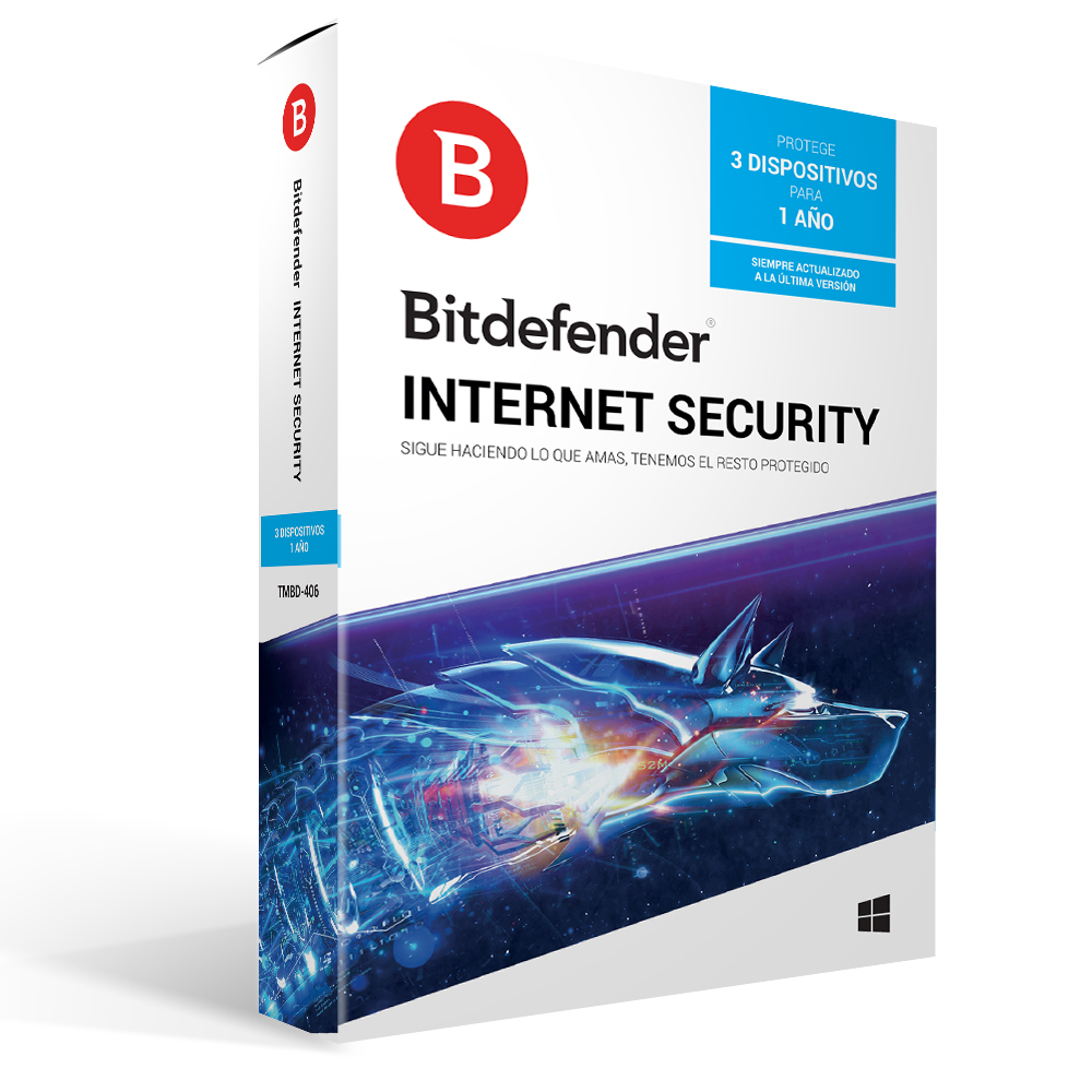 BITDEFENDER INTERNET SECURITY 1YR 3USR (TMBD-406)