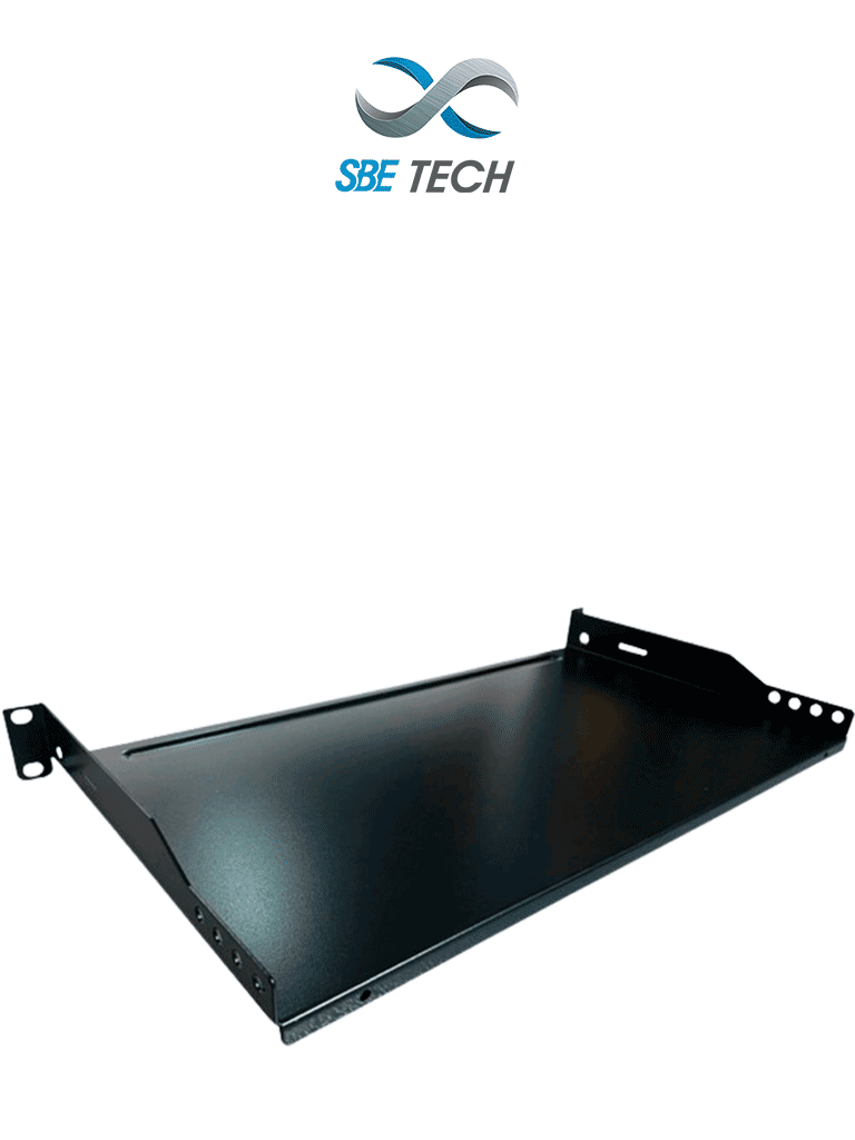 SBETECH CT19101U - Charola fija para rack de 19 pulgadas x 25.4 centímetros, 1 UR en color negro