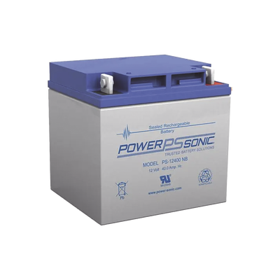 Batería 12V, 40AH, Para Respaldo, Tecnologías AGM/VRLA, 5 Años Vida Útil, Terminales T6, Reconocida UL  