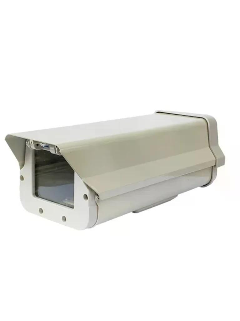 SAXXON CH031 - Carcasa para cámara CCTV resistente al agua y al polvo tipo FLIP-OPEN / Medida 315 × 110 × 140 mm (largo × alto × ancho) / Aleación de aluminio / Incluye soporte / Largo