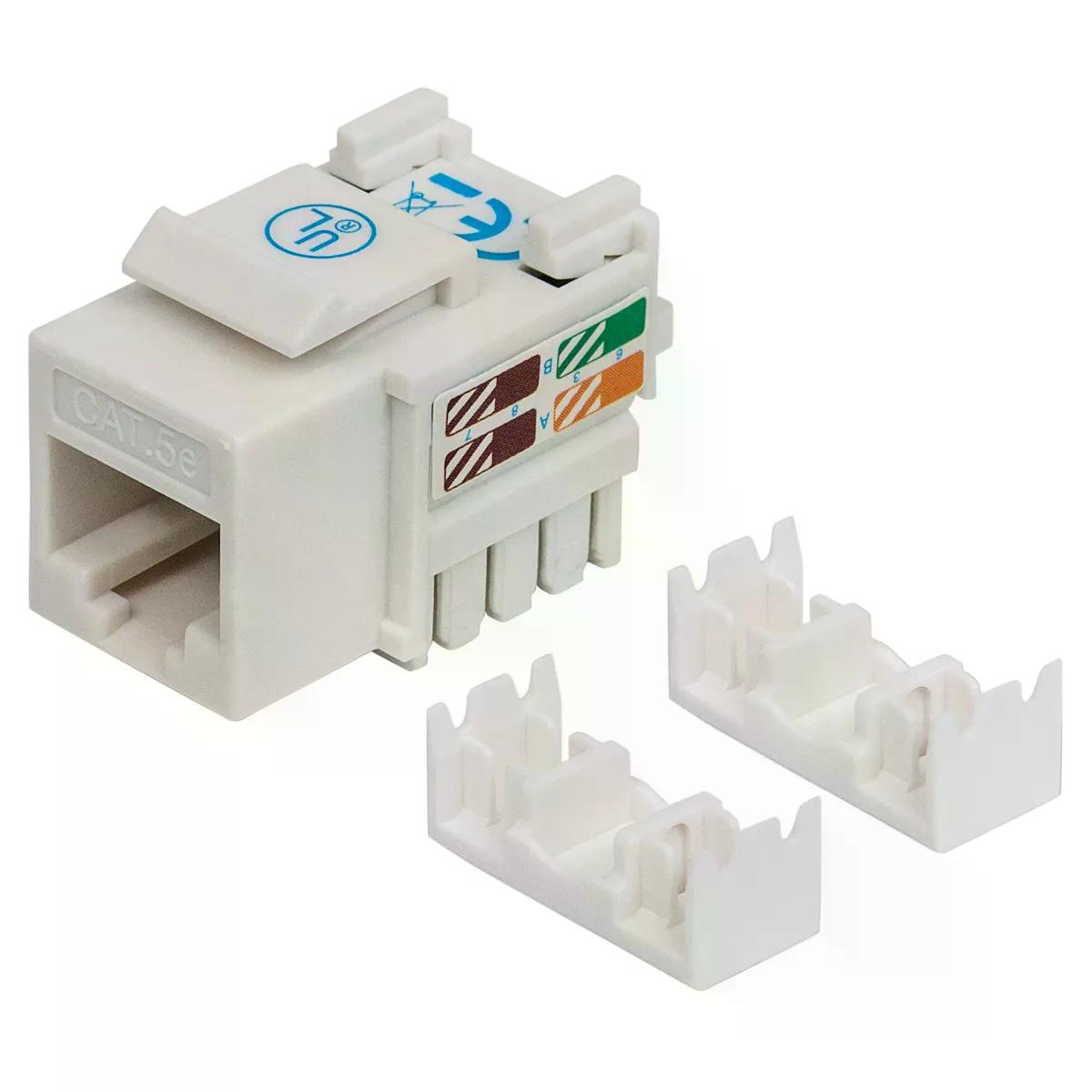 JACK DE IMPACTO UTP CAT5E CALIBRE 22 AL 26 AWG INTELLINET BLANC 210355