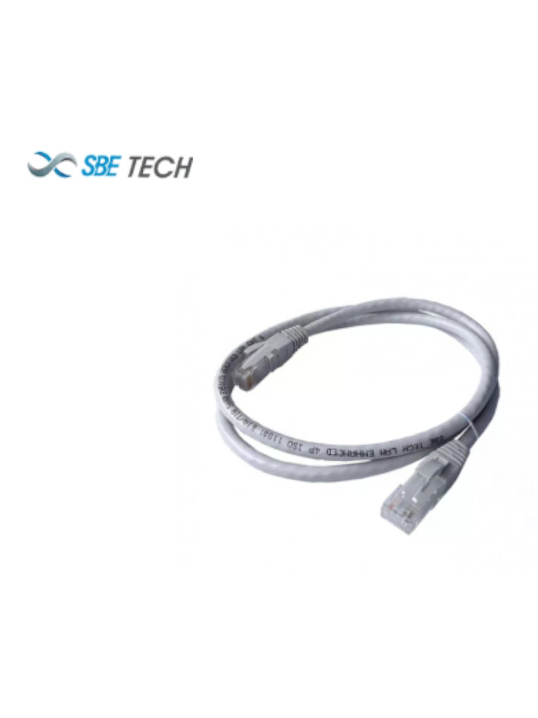 SBE TECH SBE-PCC6U10.0M-GY- Patch cord CAT 6 certificable/ 5 Metros/ Color gris/ Bota inyectada