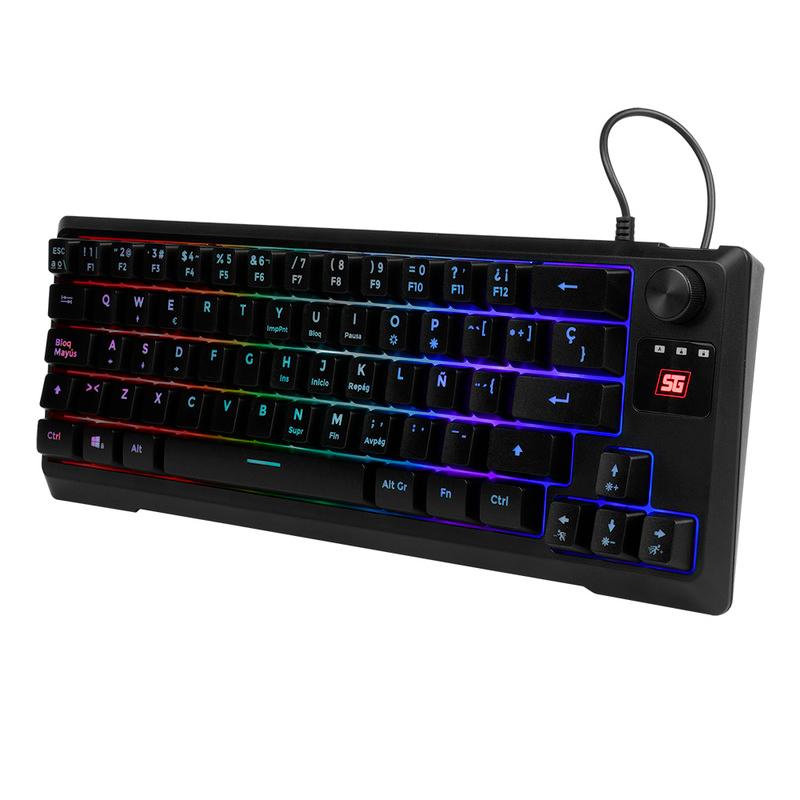 TECLADO VORAGO START THE GAME TKL FACTOR 65% RGB ANTIGHOSTING KB-506