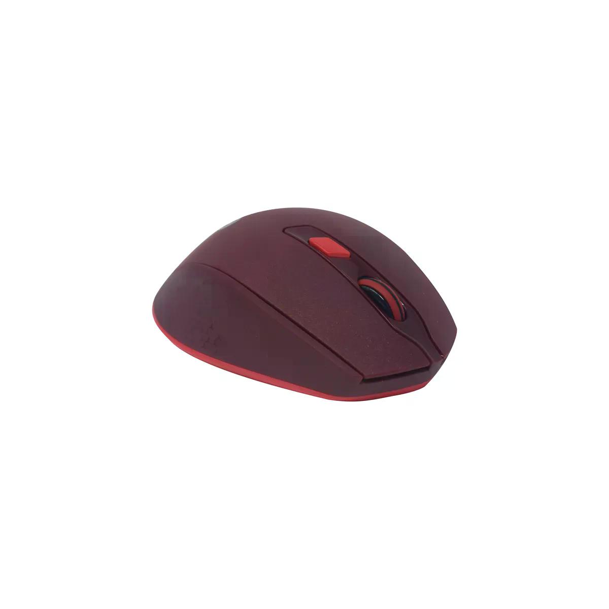 MOUSE NACEB ERGONOMICO NA 0119 INALAMBRICO OPTICO 1.600DPI ROJO
