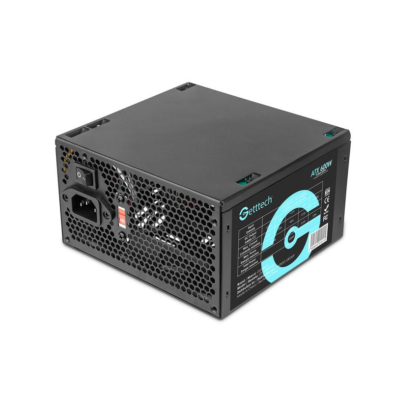 FUENTE DE PODER GETTTECH 600W NEGRO GFS-60020-01