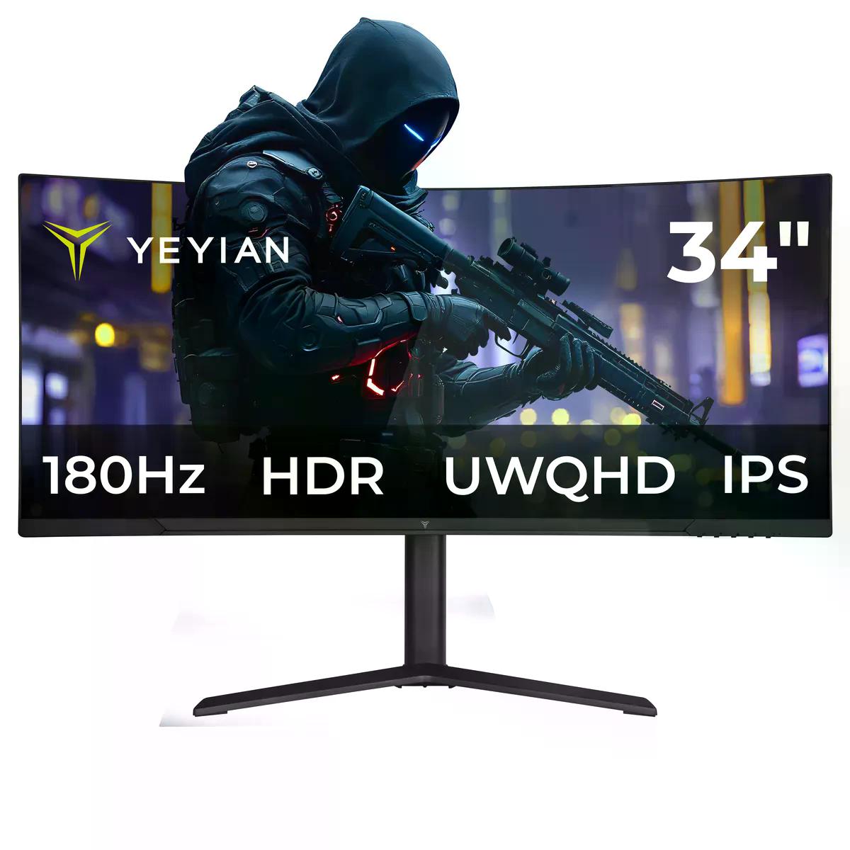 MONITOR YEYIAN GAMER ELYSIUM34 IPS 34" CURVO UWQHD