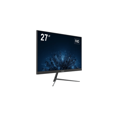 Monitor LED Full HD (1080p) de 27" / Ideal para CCTV, Oficina y Hogar / Entrada HDMI-VGA / Montaje VESA ( 100 X 100) / Uso 12/7 / Backlight E-LED / Ultra Delgado