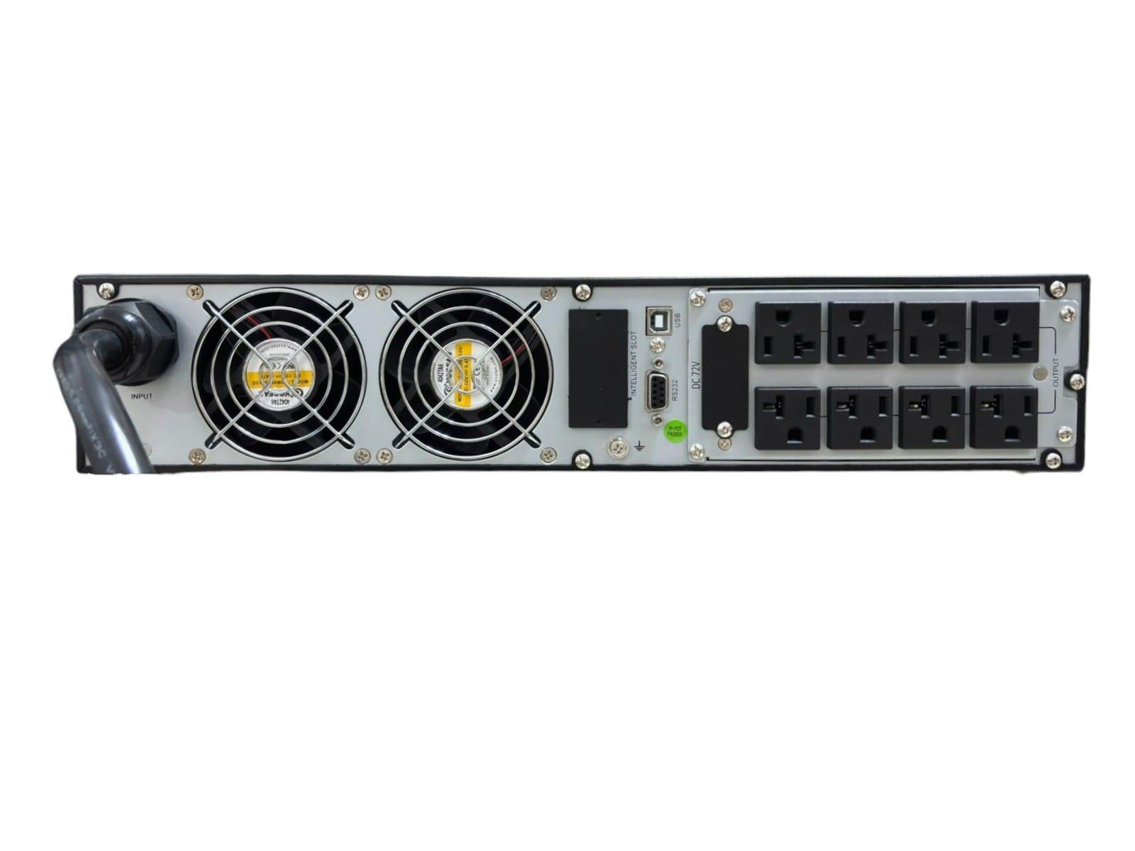 NO BREAK/UPS MARCA SMARTBITT 3KVA/2.7KW, TORRE/RACK 2U, 120V,SNMP, LCD (SBOL3KRT-1)