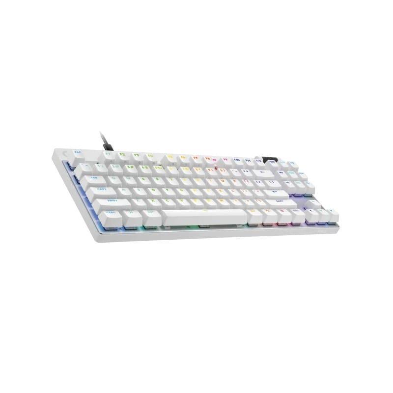 TECLADO LOGITECH G PRO X TKL RAPID ANALOG SWITCHES USB WH (920-013132)