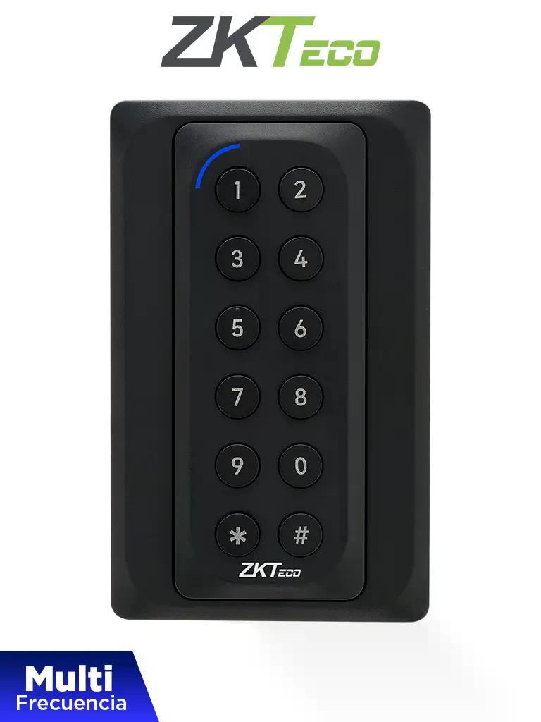 ZKTECO KR902S - Lector Esclavo de Tarjetas  ID 125 Khz y Mifare 13.56 MHz/  IP65/  Wiegand 26/ LED Indicador de Estado