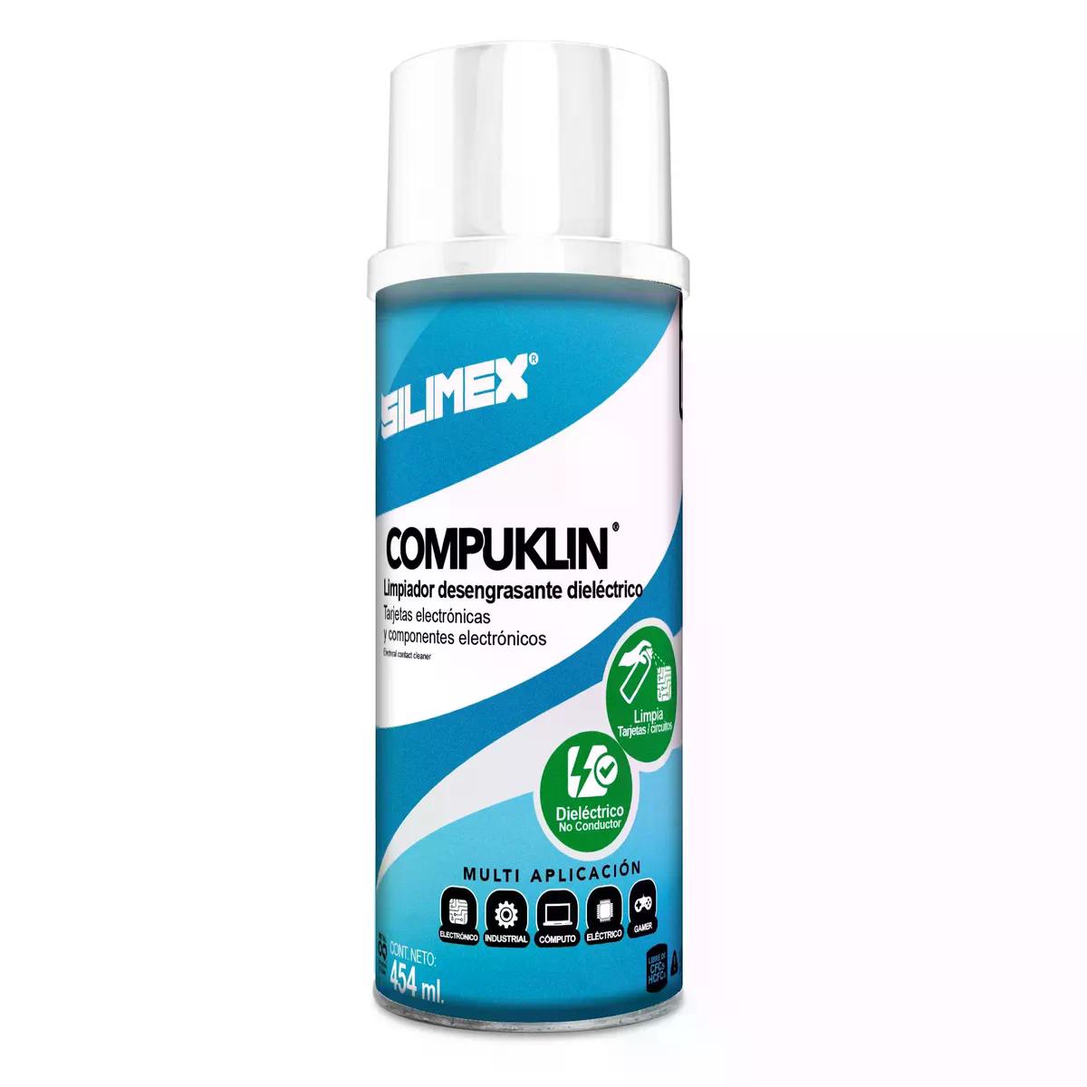 LIMPIADOR DE CIRCUITOS/TARJETAS ELECTRONICAS SILIMEX COMPUKLIN 454 ML