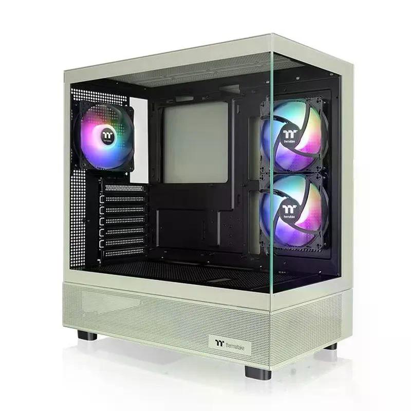 GABINETE THERMALTAKE VIEW 270 TG ARGB PLUS MIDI TOWER 3 VENTILADORES VERDE